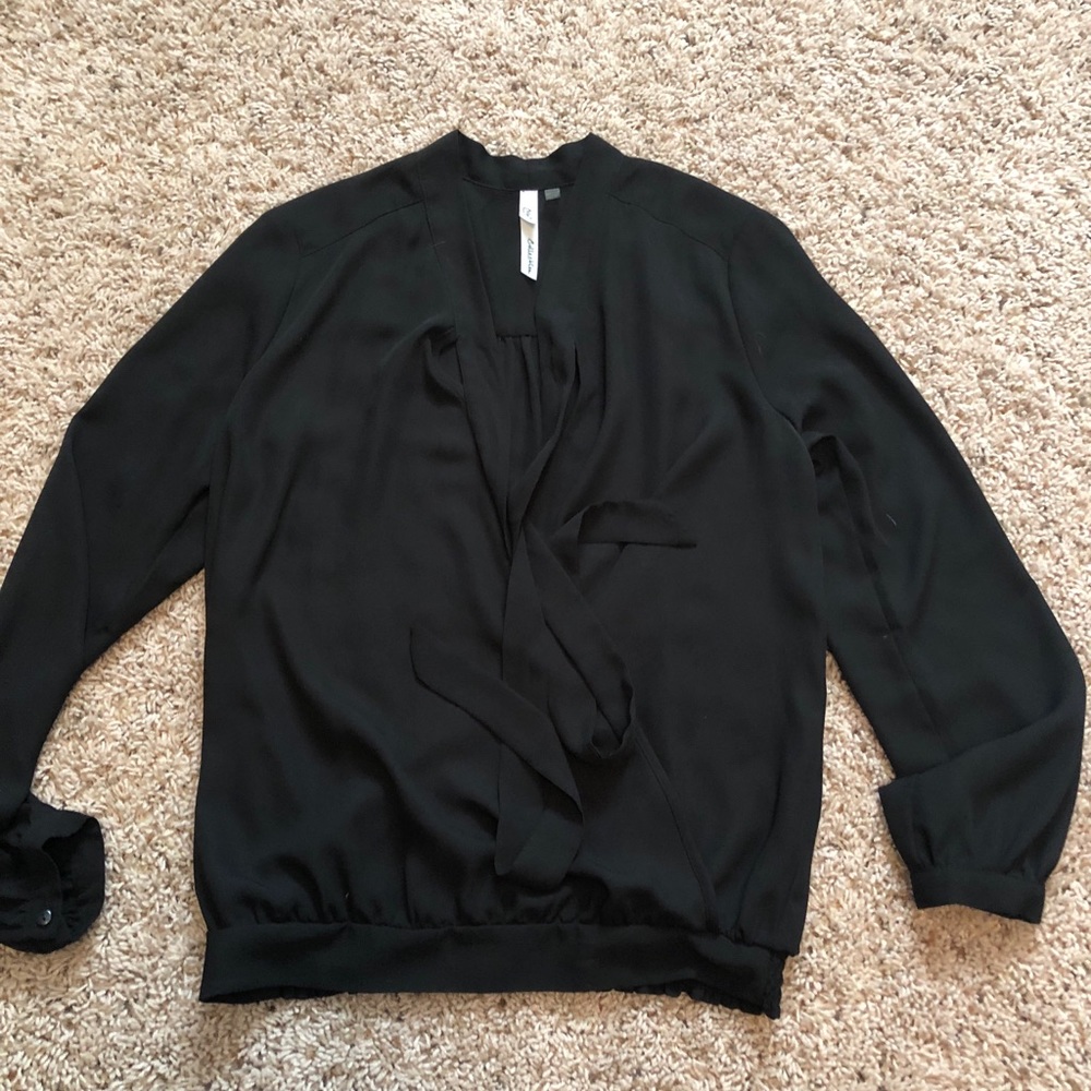 Chiffon cross front blouse